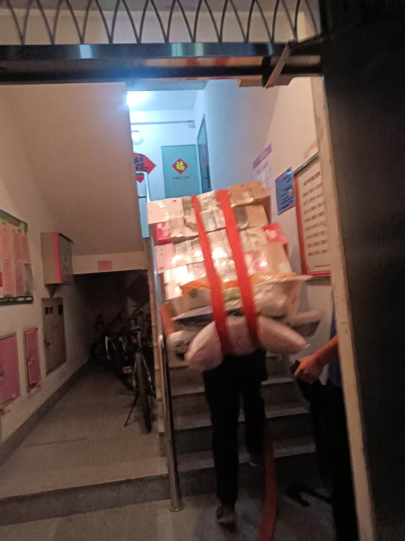 莱州搬家楼道搬运